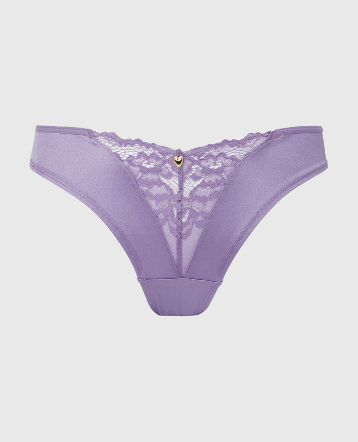 Diva Mini Cheeky Panty with Romantic Lace in Purple Haze