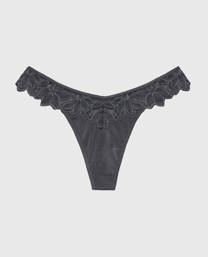 Diva Thong Panty in Ebony