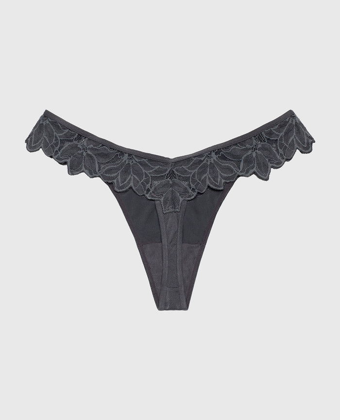 Diva Thong Panty in Ebony