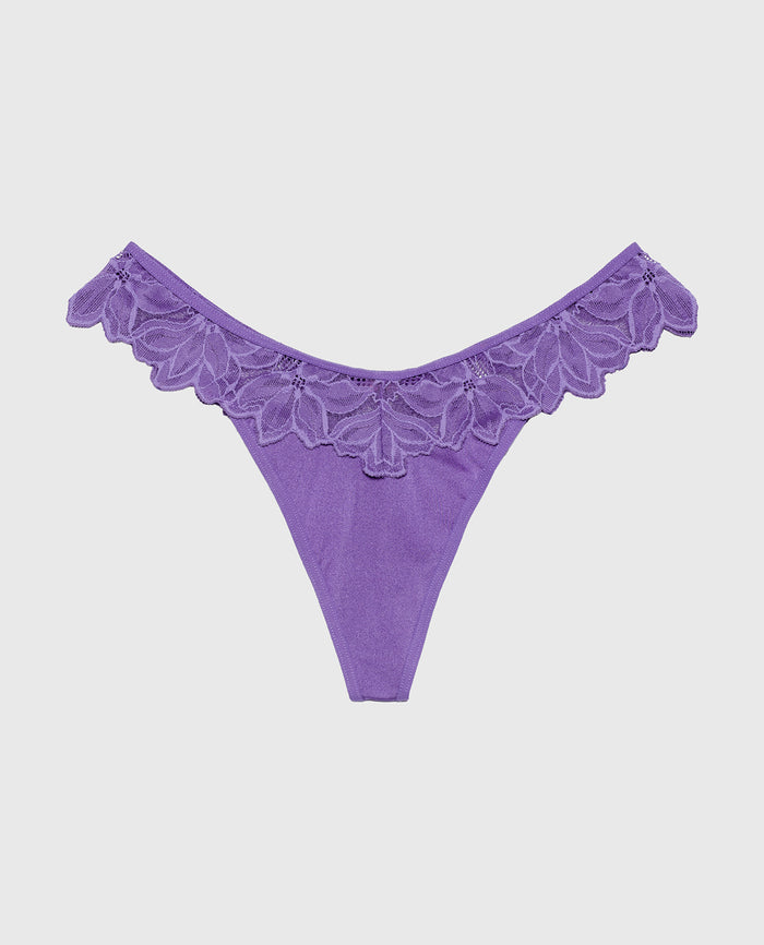Diva Thong Panty in Purple Opulence