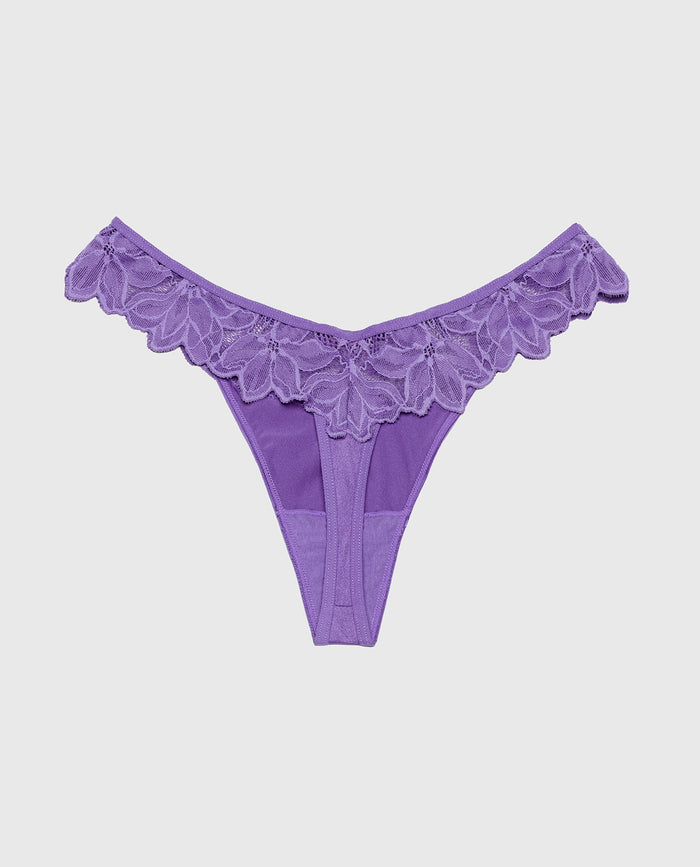 Diva Thong Panty in Purple Opulence