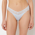 Diva Thong Panty With Afterglow Lace in Skyway