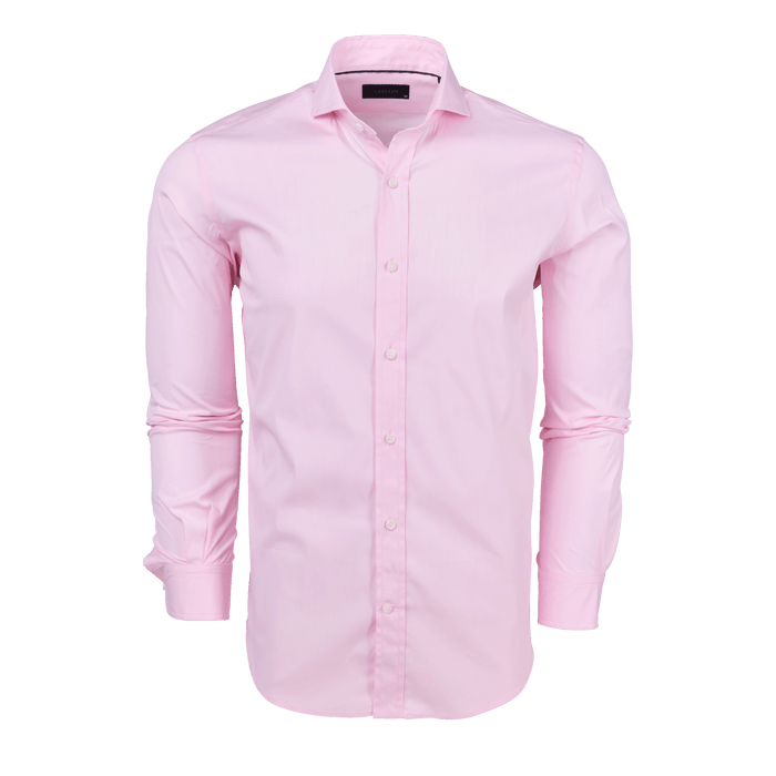 Vesper End-on-End Woodward Shirt - Front View, Men's Cotton Dress Shirt | Greyson Clothiers