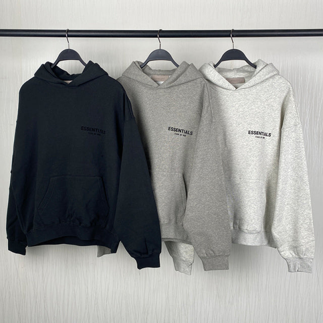 Essentials Hoodie (Black Velvety)