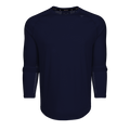 Shepherd Navy Falcon Sport Long Sleeve Tee - Back View, Perforated Ventilation | Greyson Clothiers