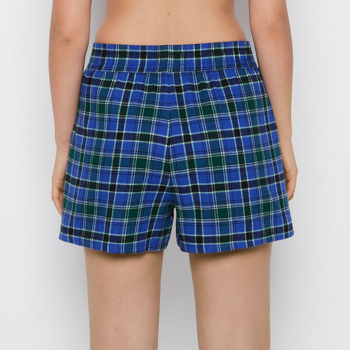 Flannel Boxer Short in Montreal Plaid