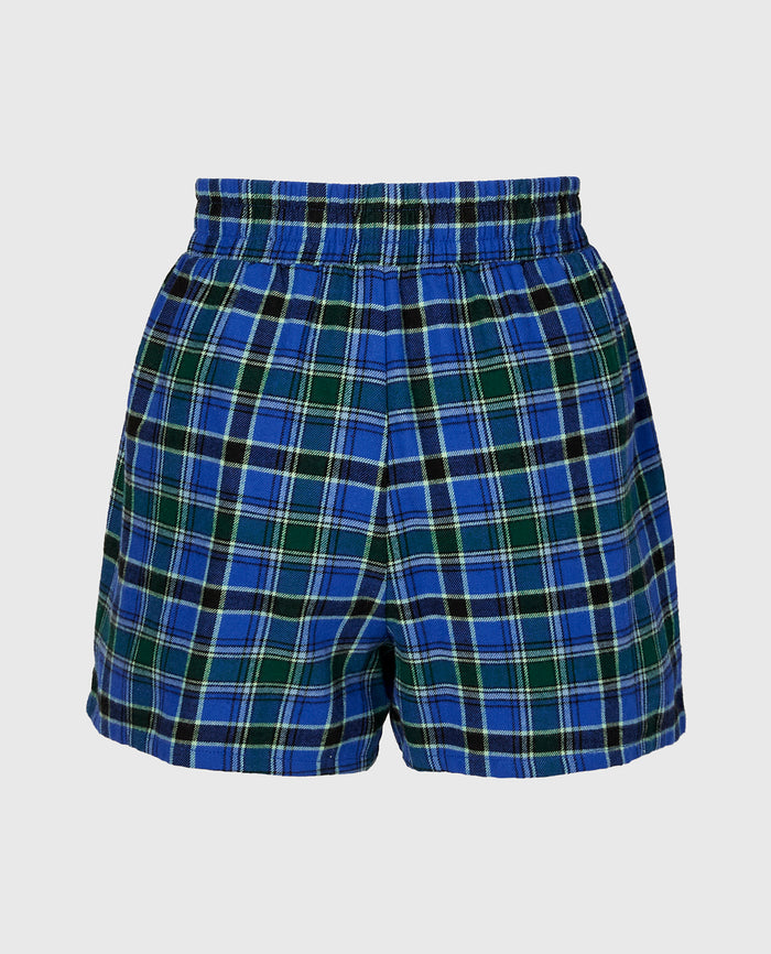 Flannel Boxer Short in Montreal Plaid