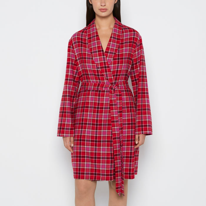 Flannel Robe in Montreal Plaid