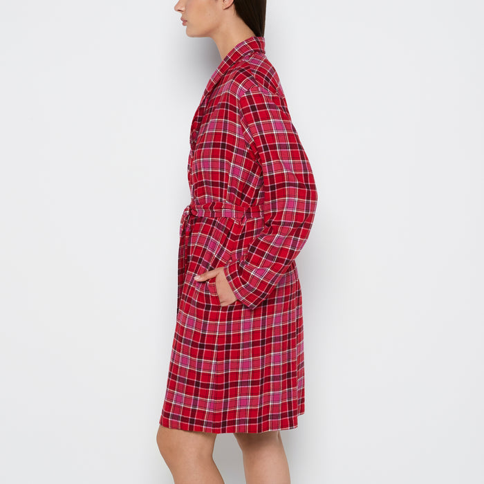 Flannel Robe in Montreal Plaid