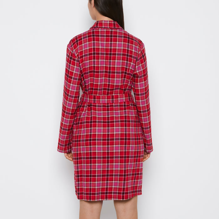 Flannel Robe in Montreal Plaid