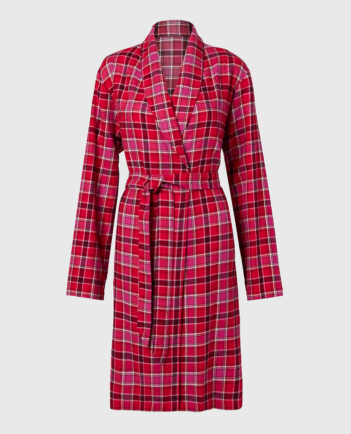 Flannel Robe in Montreal Plaid