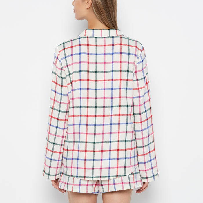 Flannel Sleep Shirt in Large Jingle Plaid