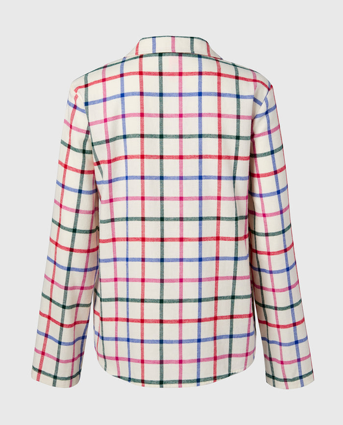 Flannel Sleep Shirt in Large Jingle Plaid