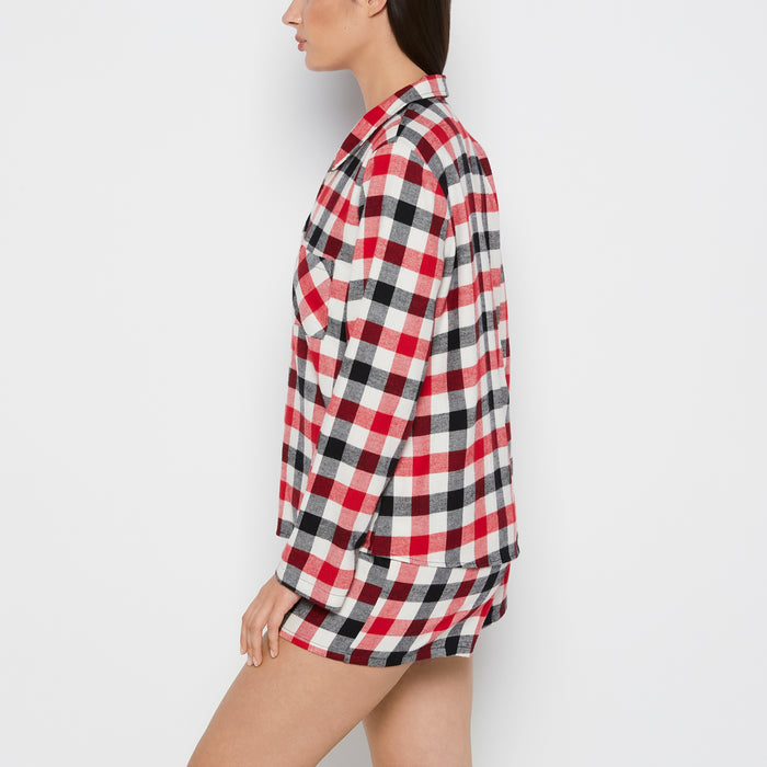 Flannel Sleep Shirt in Winter Gingham