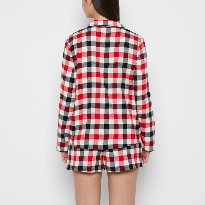 Flannel Sleep Shirt in Winter Gingham