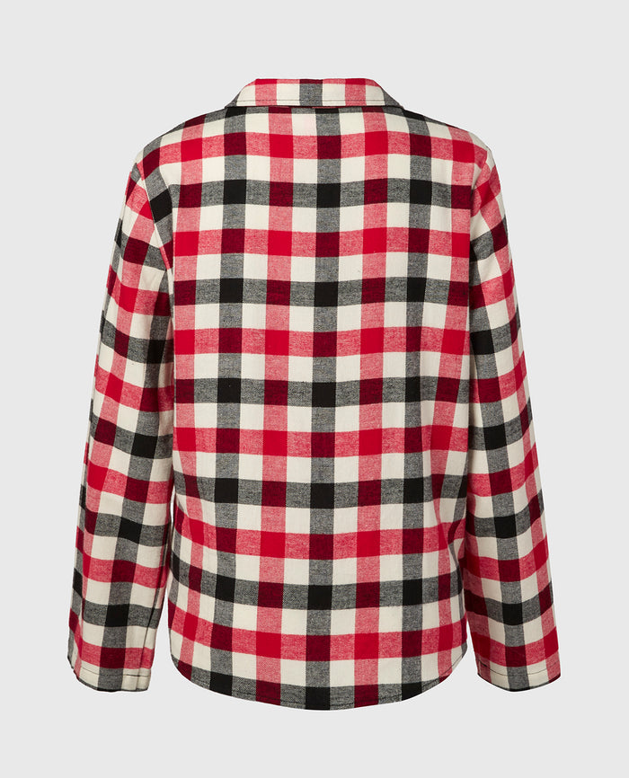 Flannel Sleep Shirt in Winter Gingham