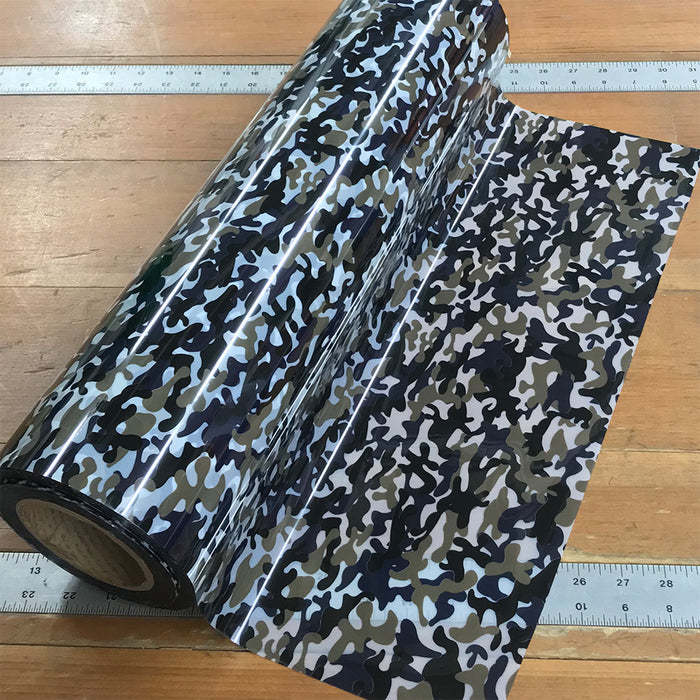 Foil, Camo Camouflage Brown Heat Transfer Vinyl 19" HTV