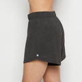 French Terry Sleep Short in Charcoal Heather