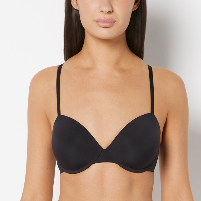 Full Coverage Lightly Lined Bra in Tuxedo Black