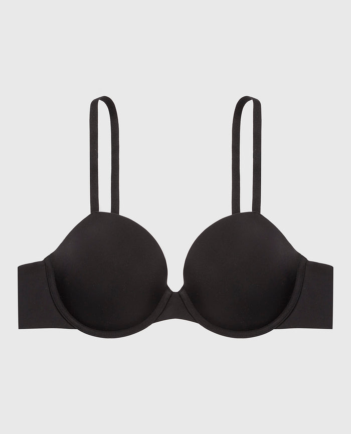 Full Coverage Lightly Lined Bra in Tuxedo Black