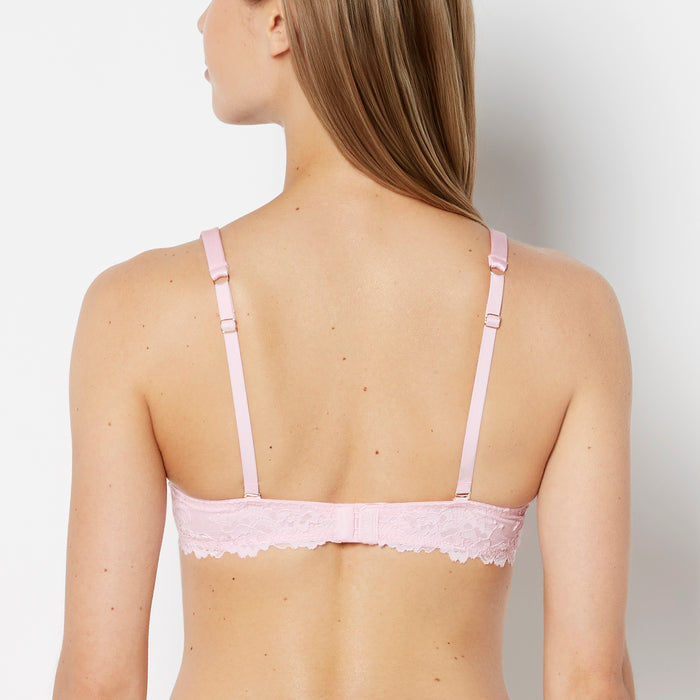 Full Coverage Lightly Lined Bra With Romantic Lace in Sweet Dream