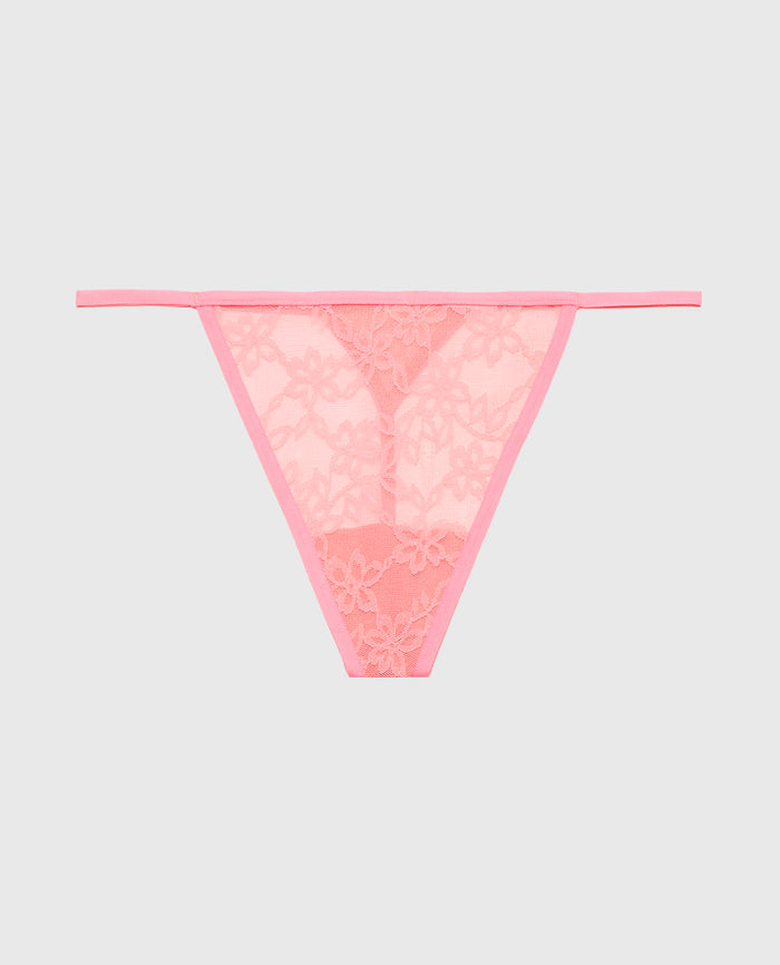 G-String Panty in Ultra Lace in Conch Shell