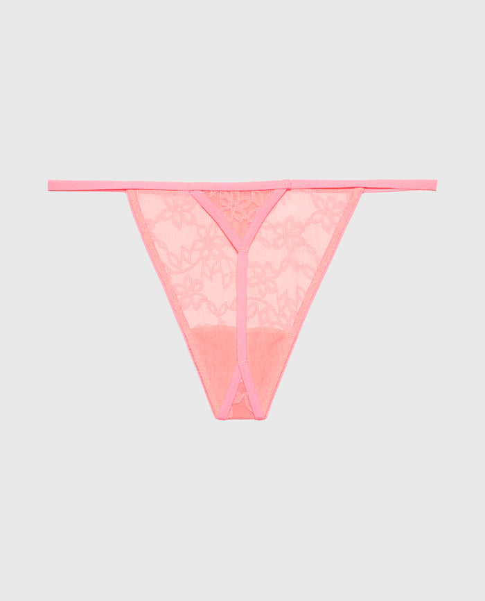 G-String Panty in Ultra Lace in Conch Shell