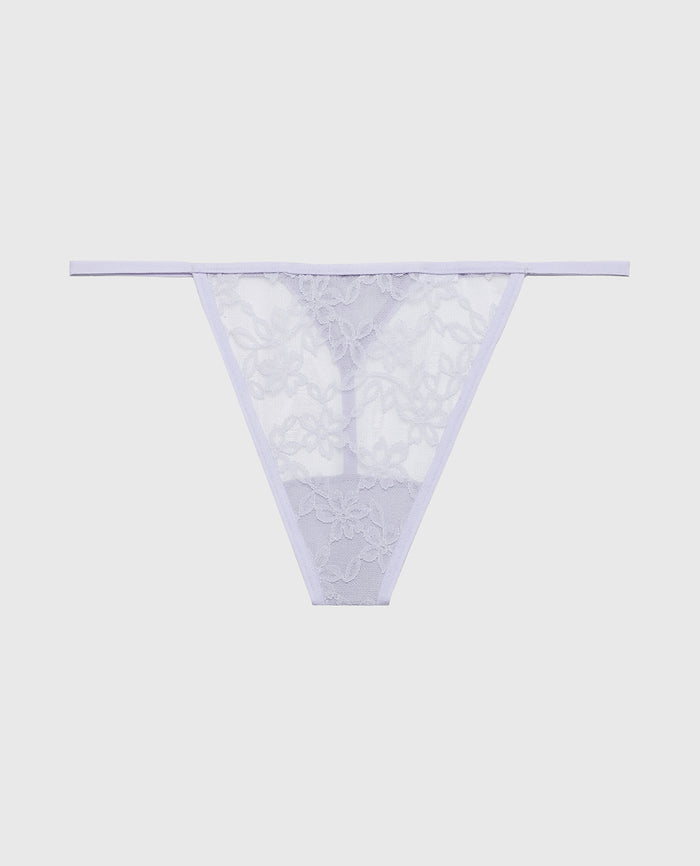 G-String Panty in Ultra Lace in Cosmic Sky