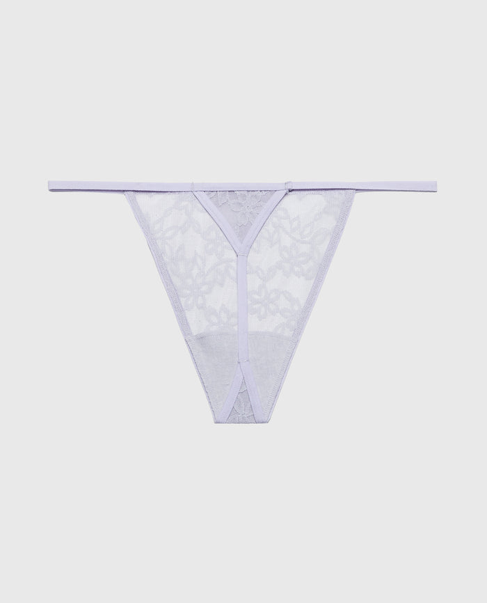 G-String Panty in Ultra Lace in Cosmic Sky
