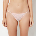 G-String Panty in Ultra Lace in Misty Rose