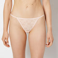 G-String Panty in Ultra Lace in Tropical Peach