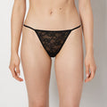 G-String Panty in Ultra Lace in Tuxedo Black