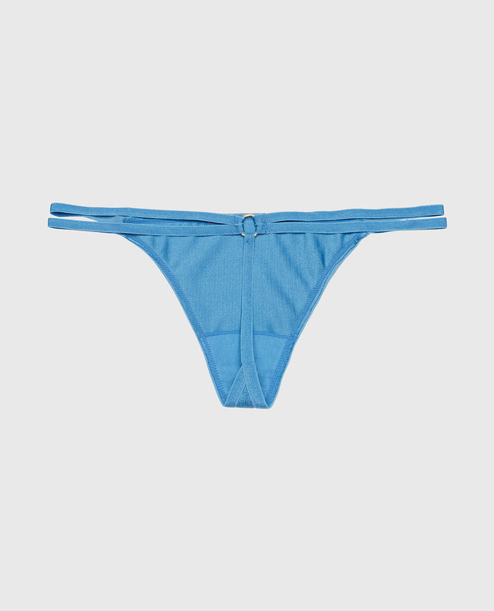 G-String Panty with Bamboo Ring in Pacific Coast