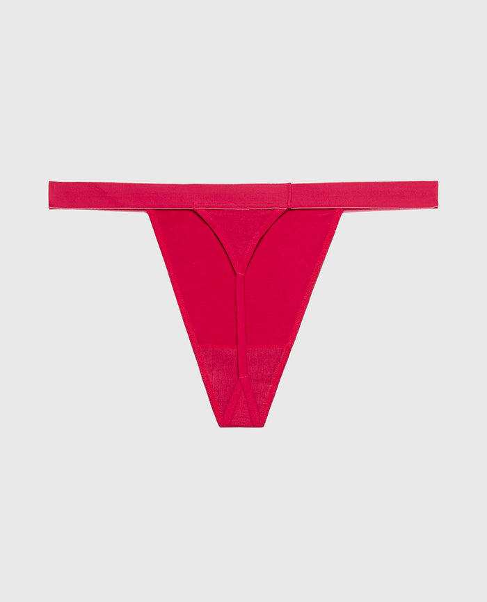 G-String Panty With Vanishing Trim in Passion Red