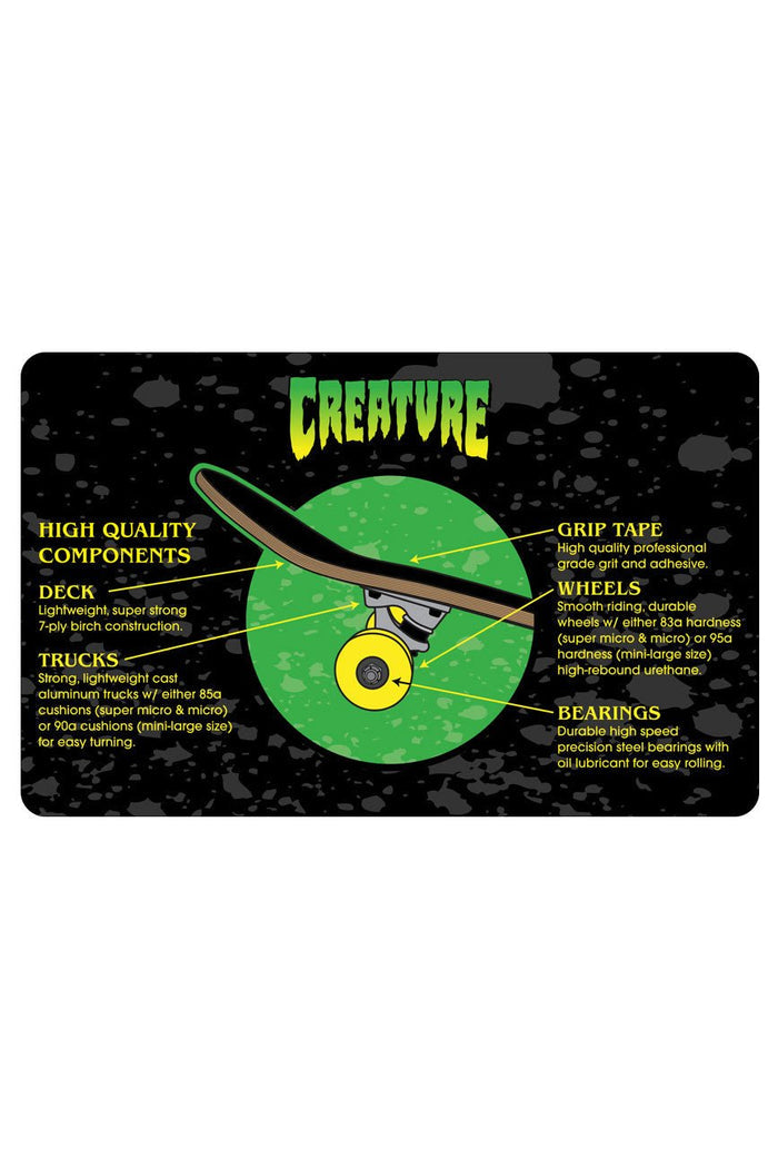 Galaxy Logo Mid 7.80in x 31.00in Creature Skateboard Complete - Urban Monkey® - 11116283