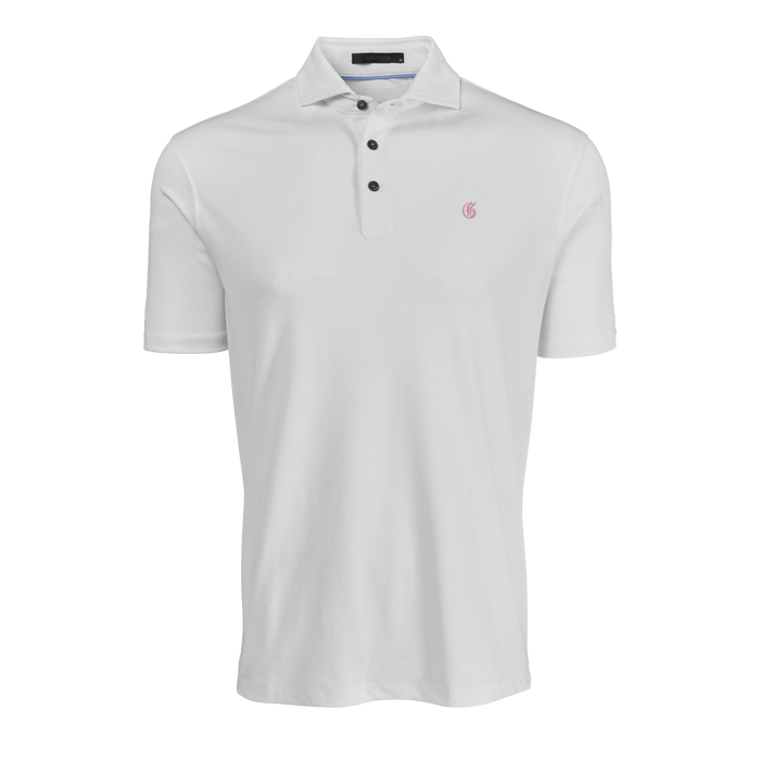 Arctic Garden of Thieves Omaha Polo - Front View, Spread Collar & Chest Logo | Greyson Clothiers