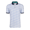 Arctic Garden of Thieves Short Sleeve Golf Polo - Front View, Augusta-Inspired Print | Greyson Clothiers