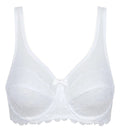 Generous Essential Lace Full Cup Bra in White
