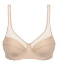 Generous Full Coverage Underwire Push-Up Bra in Rosetan