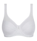Generous Full Coverage Underwire Push-Up Bra in White