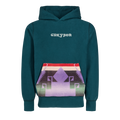 Bavarian Forest Cotton Ghost on the Shore Hoodie - Front View, Woven Blanket Pocket Detail | Greyson Clothiers