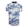 Girl's Huntress Toile Scarlett Short Sleeve Polo