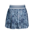 Bluestone Floral Pleated Girl's Night Lurk Leo Skirt - Front View | Greyson Clothiers