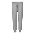 Light Grey Heather Girls Riley Melange Jogger - Front View, Drawstring Waist | Greyson Clothiers