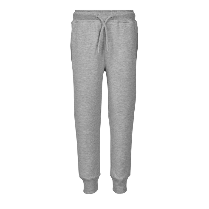 Light Grey Heather Girls Riley Melange Jogger - Front View, Drawstring Waist | Greyson Clothiers