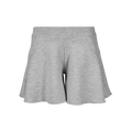 Light Grey Heather Girl's Riley Melange Swing Short - Front View | Greyson Clothiers