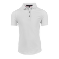 Arctic Girl's Scarlett Short Sleeve Polo - Front View, Three-Button Placket | Greyson Clothiers