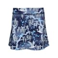 Maltese Blue Shadow Flight Print Girls' Venus Performance Skirt - Front View | Greyson Clothiers