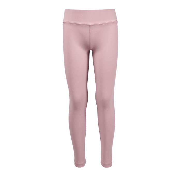 Bloom Pink Technical Girl's Venus Legging - Front View | Greyson Clothiers