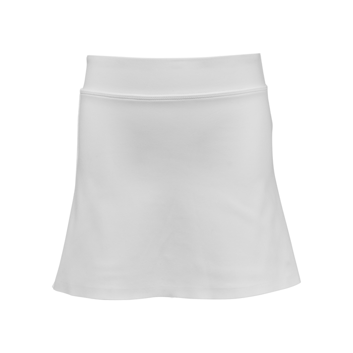 Arctic White Girl's Venus Performance Skirt - Front View | Greyson Clothiers